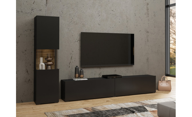 Секция AVA 24WNLM09 Czarny/Dąb Wotan